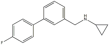(1R)CYCLOPROPYL[3-(4-FLUOROPHENYL)PHENYL]METHYLAMINE 结构式