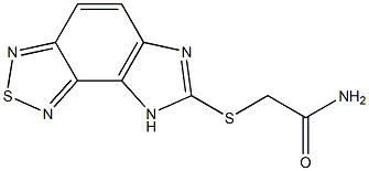 2-(8H-Imidazo[4,5-e][2,1,3]benzothiadiazol-7-ylthio)acetamide 结构式