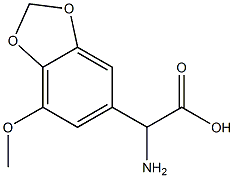 AMINO-(4-METHOXY-BENZO[1,3]DIOXOL-6-YL)-ACETIC ACID 结构式