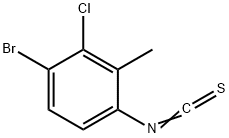 4-BROMO-3-CHLORO-2-METHYLPHENYL ISOTHIOCYANATE 结构式