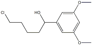 5-CHLORO-1-(3,5-DIMETHOXYPHENYL)-1-PENTANOL 结构式