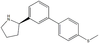 1-[3-((2R)PYRROLIDIN-2-YL)PHENYL]-4-METHYLTHIOBENZENE 结构式