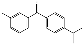 3-IODO-4'-ISOPROPYLBENZOPHENONE 结构式