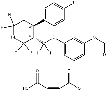 PAROXETINE-D6 MALEATE SOLUTION 结构式