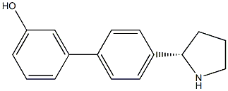 3-[4-((2S)PYRROLIDIN-2-YL)PHENYL]PHENOL 结构式
