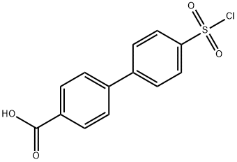 4'-CHLOROSULFONYL-BIPHENYL-4-CARBOXYLIC ACID 结构式