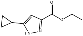 5 -环丙基-1H-吡唑-3 - 羧酸乙酯 结构式