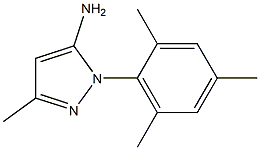1-MESITYL-3-METHYL-1H-PYRAZOL-5-AMINE 结构式