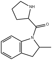 (2-METHYL-2,3-DIHYDRO-INDOL-1-YL)-PYRROLIDIN-2-YL-METHANONE 结构式