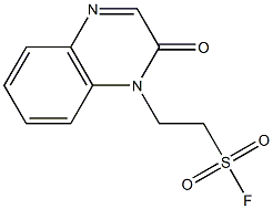 2-(2-OXOQUINOXALIN-1(2H)-YL)ETHANESULFONYL FLUORIDE 结构式