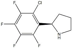 (2R)-2-(6-CHLORO-2,3,4,5-TETRAFLUOROPHENYL)PYRROLIDINE 结构式