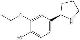 4-((2R)PYRROLIDIN-2-YL)-2-ETHOXYPHENOL 结构式