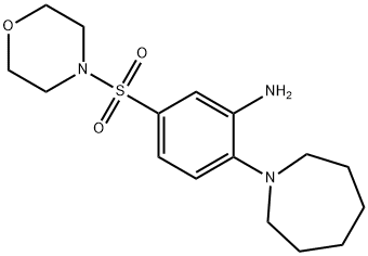 2-(氮杂环庚烷-1-基)-5-(吗啉代磺酰基)苯胺 结构式