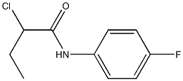 2-CHLORO-N-(4-FLUOROPHENYL)BUTANAMIDE 结构式