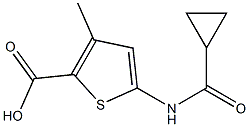 5-[(CYCLOPROPYLCARBONYL)AMINO]-3-METHYLTHIOPHENE-2-CARBOXYLIC ACID 结构式