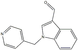 1-(PYRIDIN-4-YLMETHYL)-1H-INDOLE-3-CARBALDEHYDE 结构式