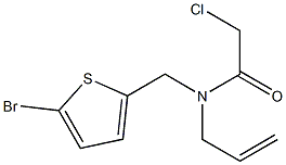 N-ALLYL-N-[(5-BROMOTHIEN-2-YL)METHYL]-2-CHLOROACETAMIDE 结构式