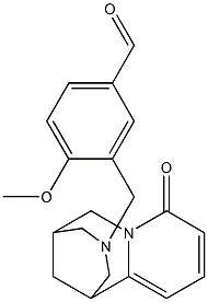 4-METHOXY-3-(8-OXO-1,5,6,8-TETRAHYDRO-2H,4H-1,5-METHANO-PYRIDO[1,2-A][1,5]DIAZOCIN-3-YLMETHYL)-BENZALDEHYDE 结构式