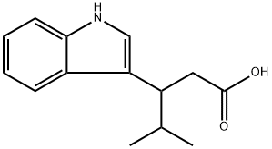 3-(1H-吲哚-3-基)-4-甲基戊酸 结构式