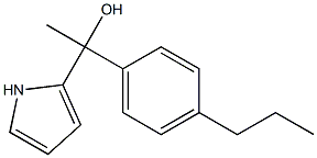 1-METHYL-2-PYRROLYL-(4-N-PROPYLPHENYL)METHANOL 结构式