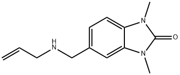 5-((烯丙氨基)甲基)-1,3-二甲基-1,3-二氢-2H-苯并[D]咪唑-2-酮 结构式