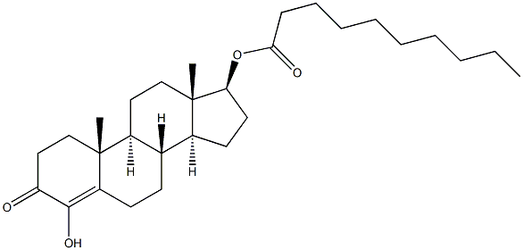4-羟基睾酮癸酸酯 结构式
