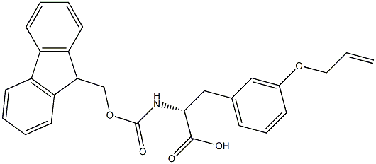 FMOC-D-M-TYROSINE(OALLYL) 结构式