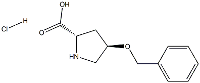 (4R)-4-(苄氧基)-L-脯氨酸盐酸盐 结构式