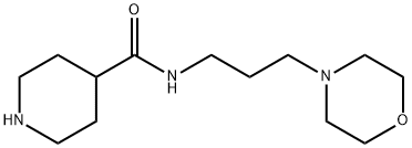 N-(3-MORPHOLIN-4-YLPROPYL)PIPERIDINE-4-CARBOXAMIDE 结构式