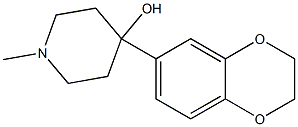 4-[3,4-(ETHYLENEDIOXY)PHENYL]-4-HYDROXY-1-METHYLPIPERIDINE 结构式