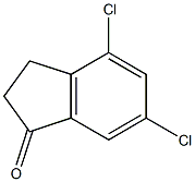 4,6-DICHLORO-1-INDANONE 结构式