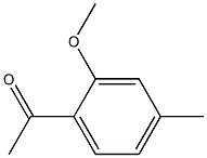 1-(2-METHOXY-4-METHYLPHENYL)ETHANONE 结构式