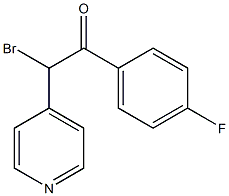 2-BROMO-1-(4-FLUORO-PHENYL)-2-PYRIDIN-4-YL-ETHANONE 结构式