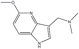 (5-甲氧基-1氢-吡咯[3,2-B]吡啶-3-基)-N,N-二甲基甲胺 结构式