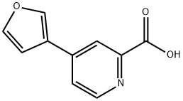 4-(FURAN-3-YL)PYRIDINE-2-CARBOXYLIC ACID 结构式