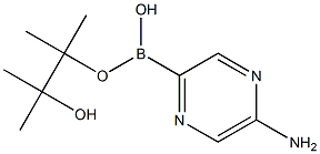 5-AMINOPYRAZINE-2-BORONIC ACID PINACOL ESTER 结构式