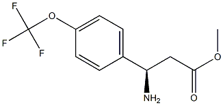 METHYL (3R)-3-AMINO-3-[4-(TRIFLUOROMETHOXY)PHENYL]PROPANOATE 结构式