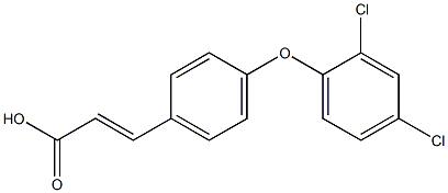 (E)-3-(4-(2,4-DICHLOROPHENOXY)PHENYL)ACRYLIC ACID 结构式