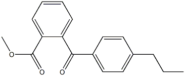 METHYL 2-(4-N-PROPYLBENZOYL)BENZOATE 结构式