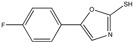 5-(4-FLUOROPHENYL)-1,3-OXAZOLE-2-THIOL 结构式