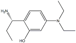 2-((1S)-1-AMINOPROPYL)-5-(DIETHYLAMINO)PHENOL 结构式