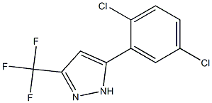 5-(2,5-DICHLOROPHENYL)-3-(TRIFLUOROMETHYL)PYRAZOLE 结构式