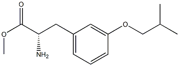 METHYL (2S)-2-AMINO-3-[3-(2-METHYLPROPOXY)PHENYL]PROPANOATE 结构式