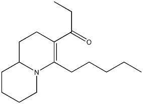 1-(4-PENTYL-1,6,7,8,9,9A-HEXAHYDRO-2H-QUINOLIZIN-3-YL)PROPAN-1-ONE 结构式