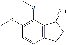 (1R)-6,7-DIMETHOXYINDANYLAMINE 结构式