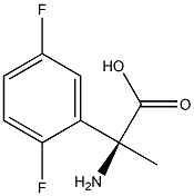 (2S)-2-Amino-2-(2,5-difluorophenyl)propanoic acid 结构式