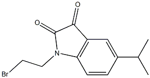 1-(2-Bromoethyl)-5-isopropyl-1H-indole-2,3-dione 结构式