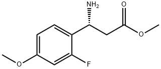 METHYL (3R)-3-AMINO-3-(2-FLUORO-4-METHOXYPHENYL)PROPANOATE 结构式