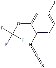 4-IODO-2-TRIFLUOROMETHOXYPHENYLISOTHIOCYANATE 结构式