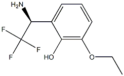 2-((1S)-1-AMINO-2,2,2-TRIFLUOROETHYL)-6-ETHOXYPHENOL 结构式